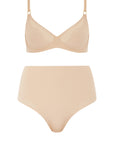 Pure Light Bra and High waist High-Waisted Brief Set