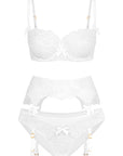 Nelle Bra, Suspender and Brief Set