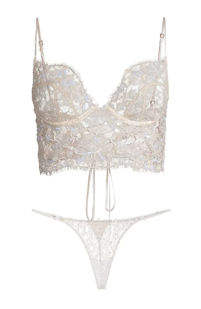 %shop_name_% Kiki de Montparnasse_Beaded Lace Longline Bra and G-String Set _ Lingerie Sets_