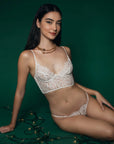 %shop_name_% Kiki de Montparnasse_Beaded Lace Longline Bra and G-String Set _ Lingerie Sets_