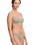 Fleurs Covering Underwire Bra and Tanga Set