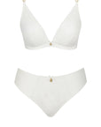 Orchids Wirefree Triangle Bra and Tanga Set