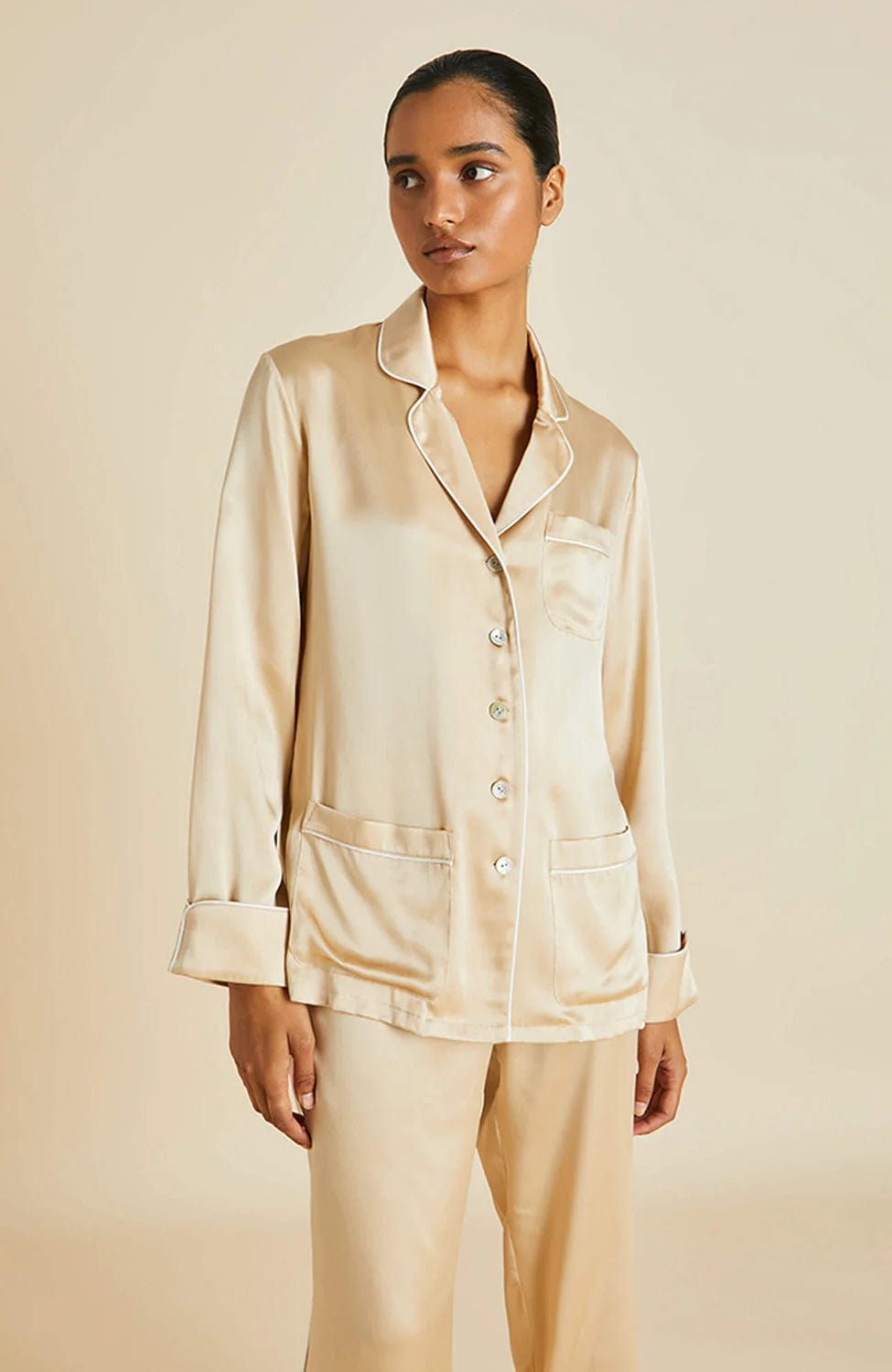 %shop_name_% Olivia von Halle_Coco Caramel Silk Pyjama Set _ Loungewear_