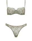 Lila Balcony Bra and Brazilian Knicker Set
