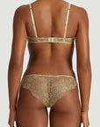Lila Balcony Bra and Brazilian Knicker Set