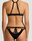 Kiana High Neck Plunge Bra and Spanking Knicker Set