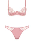 Rose Plunge Bra and Spanking Knicker Set