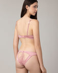 Rose Plunge Bra and Spanking Knicker Set