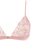 Rose Triangle Bra and Skirted Thong Set