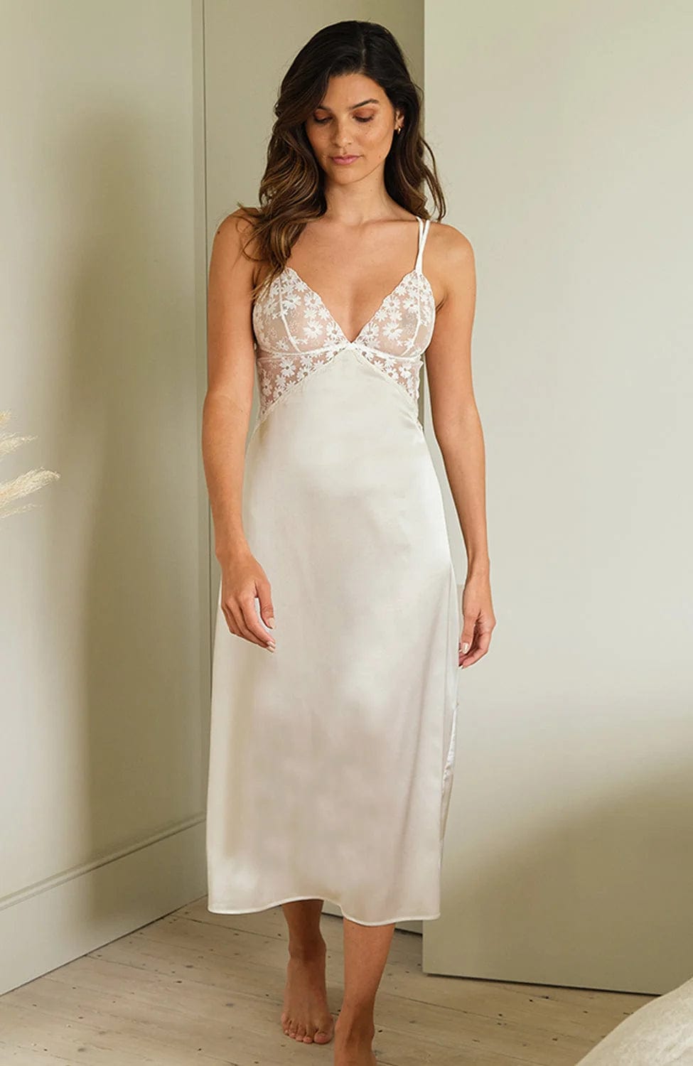 %shop_name_% Fleur of England_Daisy Silk Slip Dress _ Loungewear_