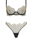 %shop_name_% Coco de Mer_Damona Plunge Bra and Thong Set _ Lingerie Sets_
