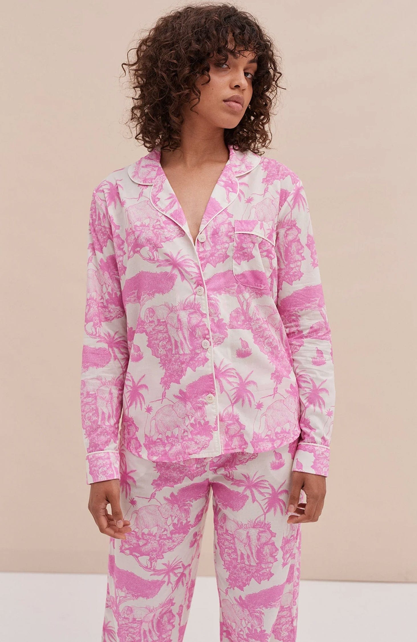 Loxodonta Organic Cotton Long Pajama Set
