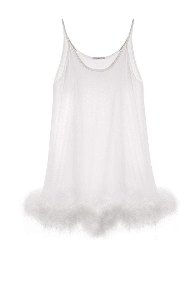 %shop_name_% Gilda & Pearl_Diana Silk and Marabou Feather Babydoll _ Loungewear_