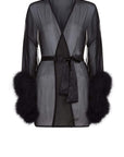 %shop_name_% Gilda & Pearl_Diana Silk and Marabou Feather Robe _ Loungewear_
