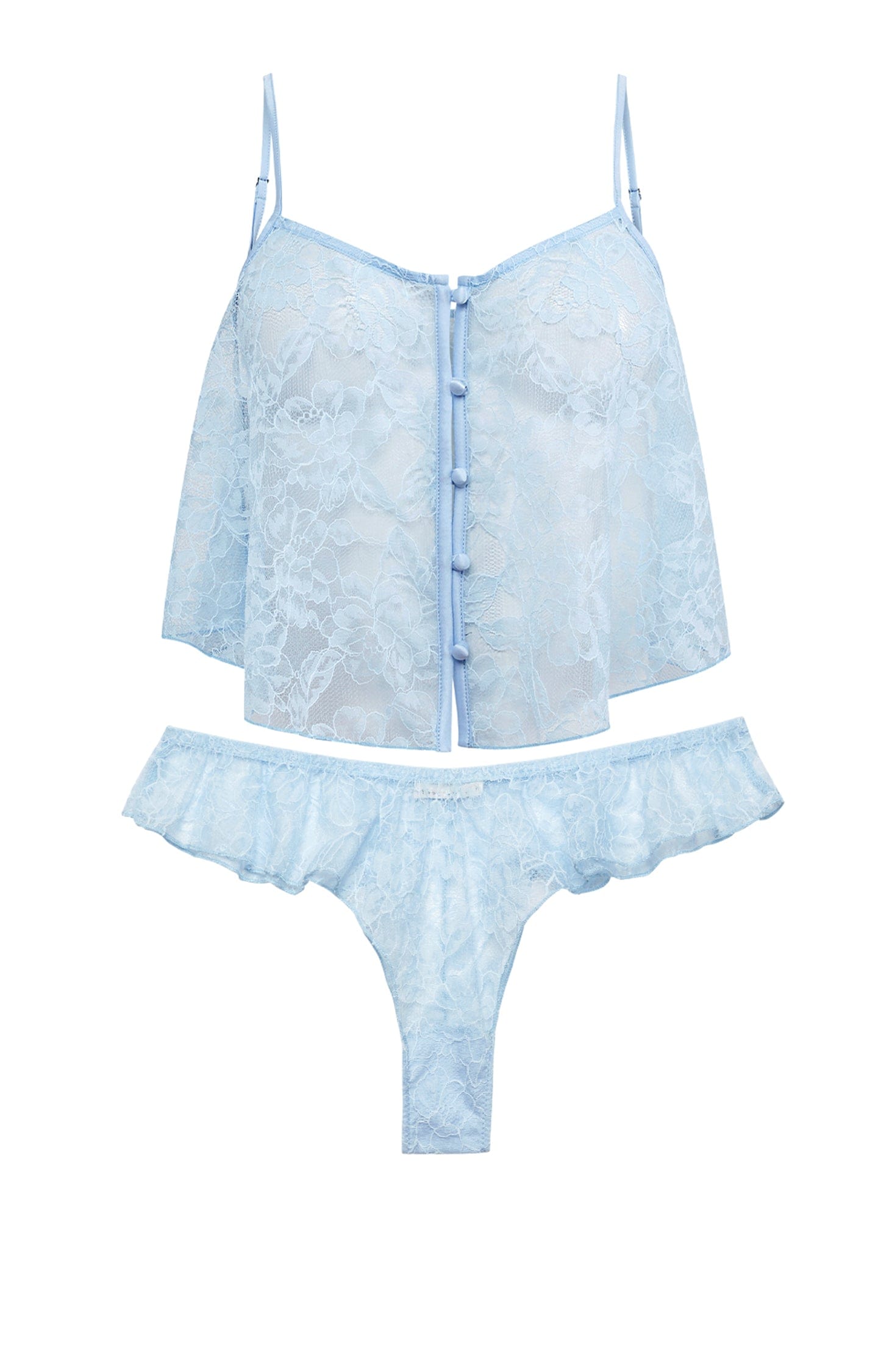 Jasmine Lace Flutter Cami and Panty Set