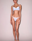 Poplin and Lace Demi Bra and Cheeky Set