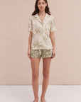 %shop_name_% Desmond & Dempsey_Flowers Of Time Short Sleeve Set _ Loungewear_