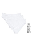 Galia Organic Pima Cotton Hipster 3 Pack and Silk Wash Gift Set