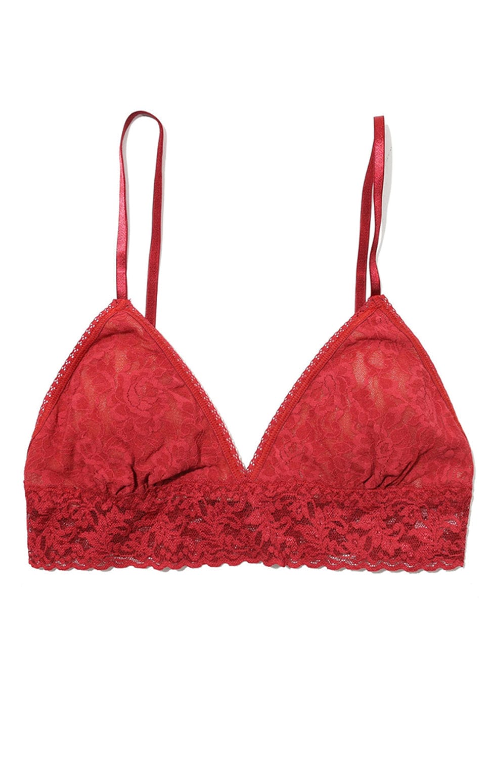 Signature Lace Padded Triangle Bralette and Thong Set
