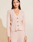 %shop_name_% Eberjey_Infinite Organic Cotton Blend Sweater Rib Cardigan Long Pant Set _ Loungewear_ 2380.00