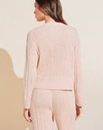 %shop_name_% Eberjey_Infinite Organic Cotton Blend Sweater Rib Cardigan Long Pant Set _ Loungewear_