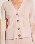 %shop_name_% Eberjey_Infinite Organic Cotton Blend Sweater Rib Cardigan Long Pant Set _ Loungewear_