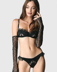 %shop_name_% Kiki de Montparnasse_Lace Inset Balconette Bra & Thong Set _ Lingerie Sets_