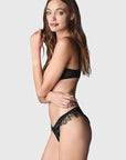 %shop_name_% Kiki de Montparnasse_Lace Inset Balconette Bra & Thong Set _ Lingerie Sets_