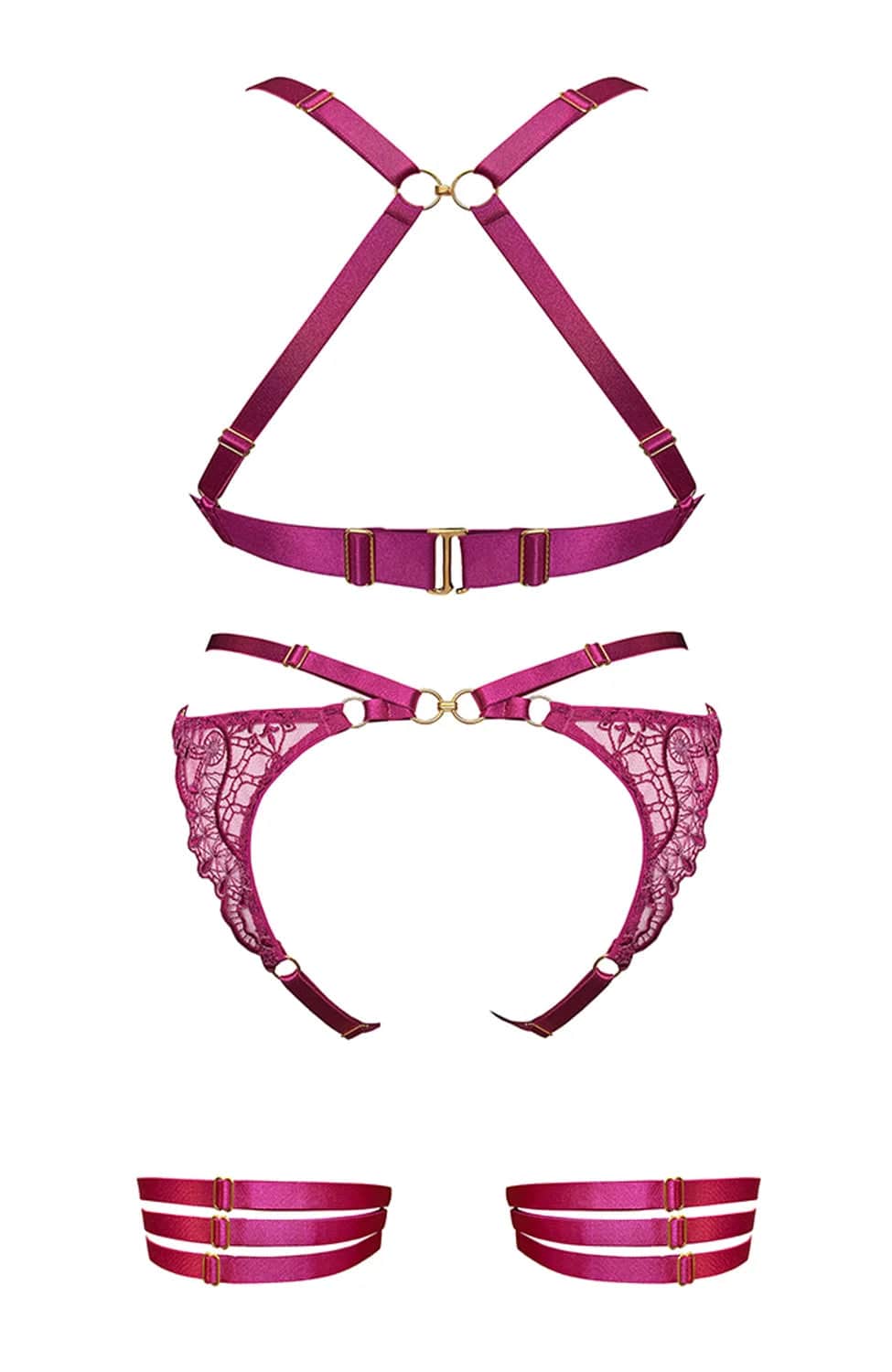 %shop_name_% Bordelle_Mari Soft Cup Bra, Open Back Brief and Garters Set _ Lingerie Sets_