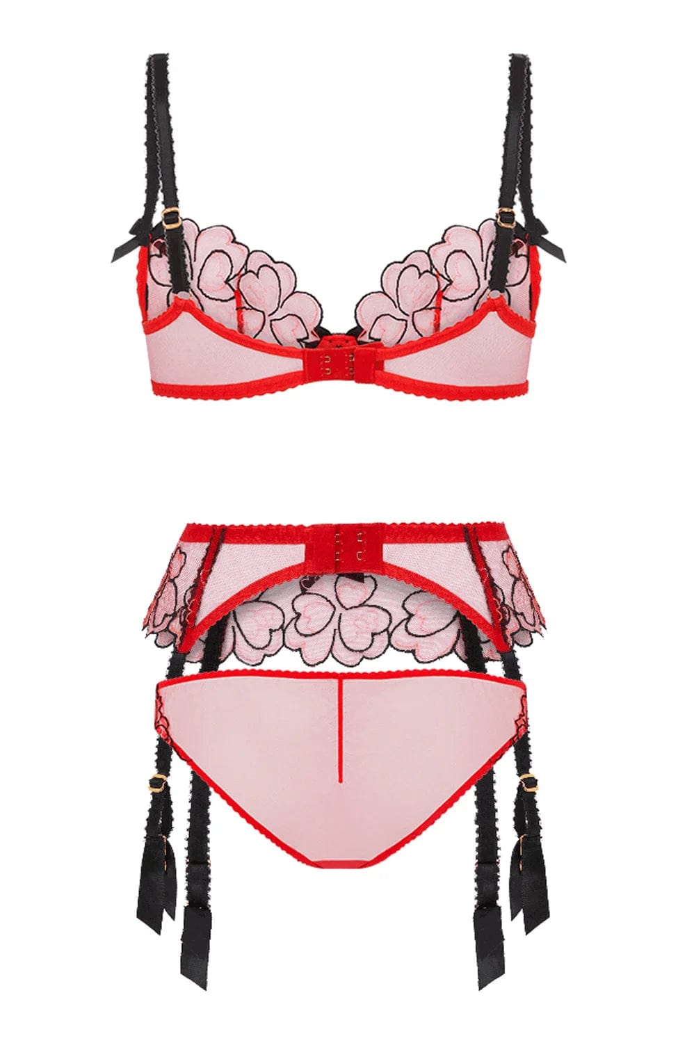 %shop_name_% SHEER_Maysie Bra, Suspender and Brief Set _ _
