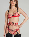 %shop_name_% SHEER_Maysie Bra, Suspender and Brief Set _ _