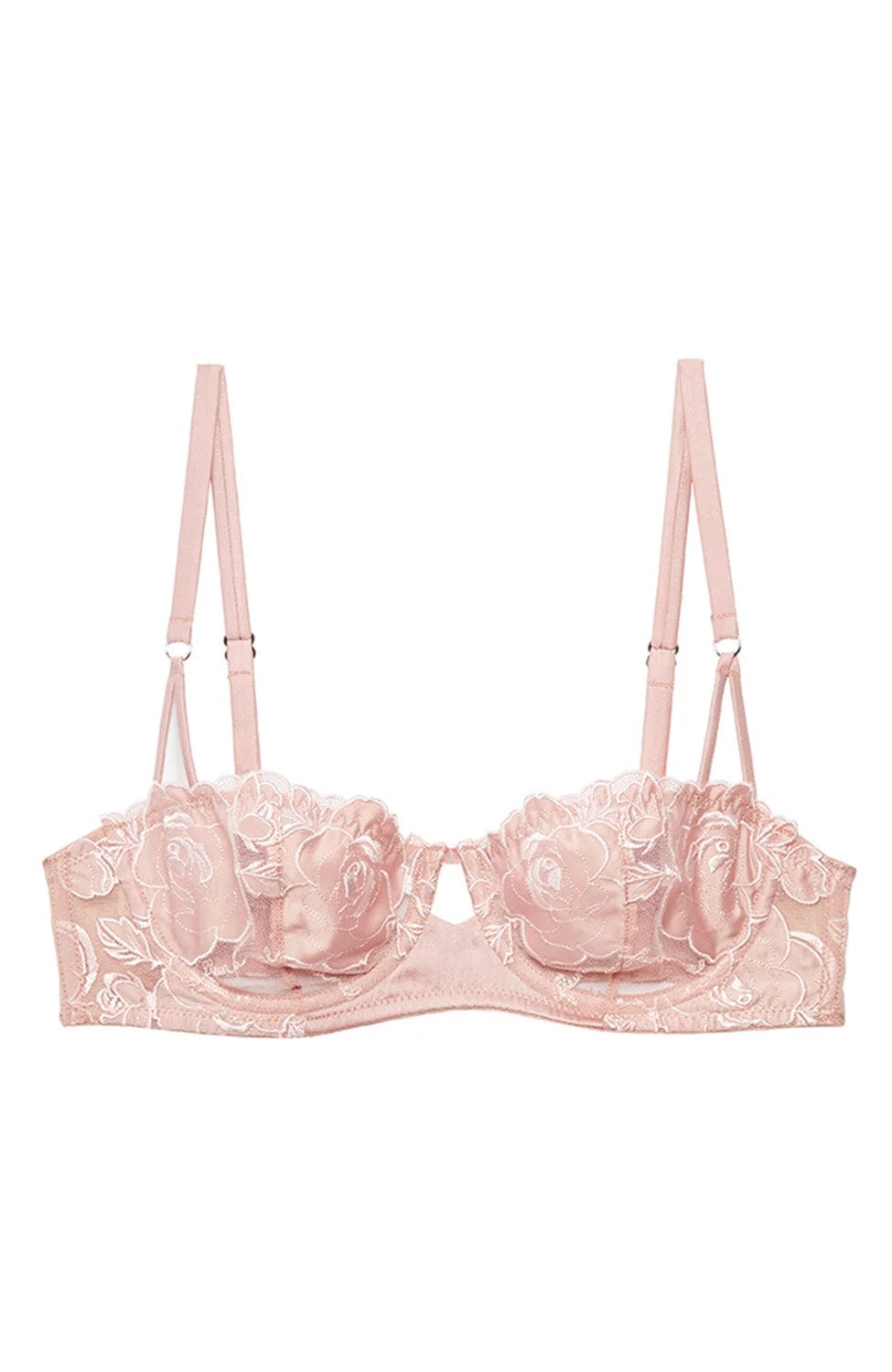 %shop_name_% Fleur du Mal_Rose Logo Embroidery Balconette Bra _ Bras_