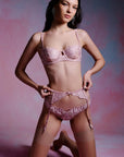 %shop_name_% Fleur du Mal_Rose Logo Embroidery Balconette Bra _ Bras_