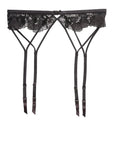 %shop_name_% Fleur du Mal_Sequin Violet Embroidery Garter _ Underwear_ 980.00
