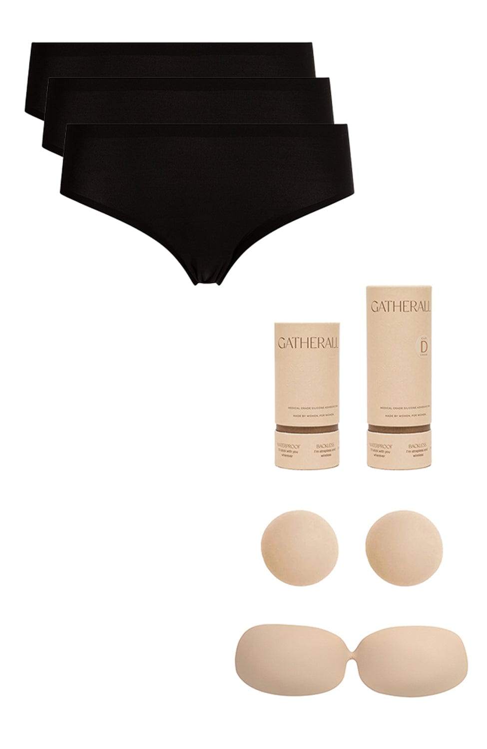 Softstretch Seamless Brief 3 Pack and Gatherall Gift Set