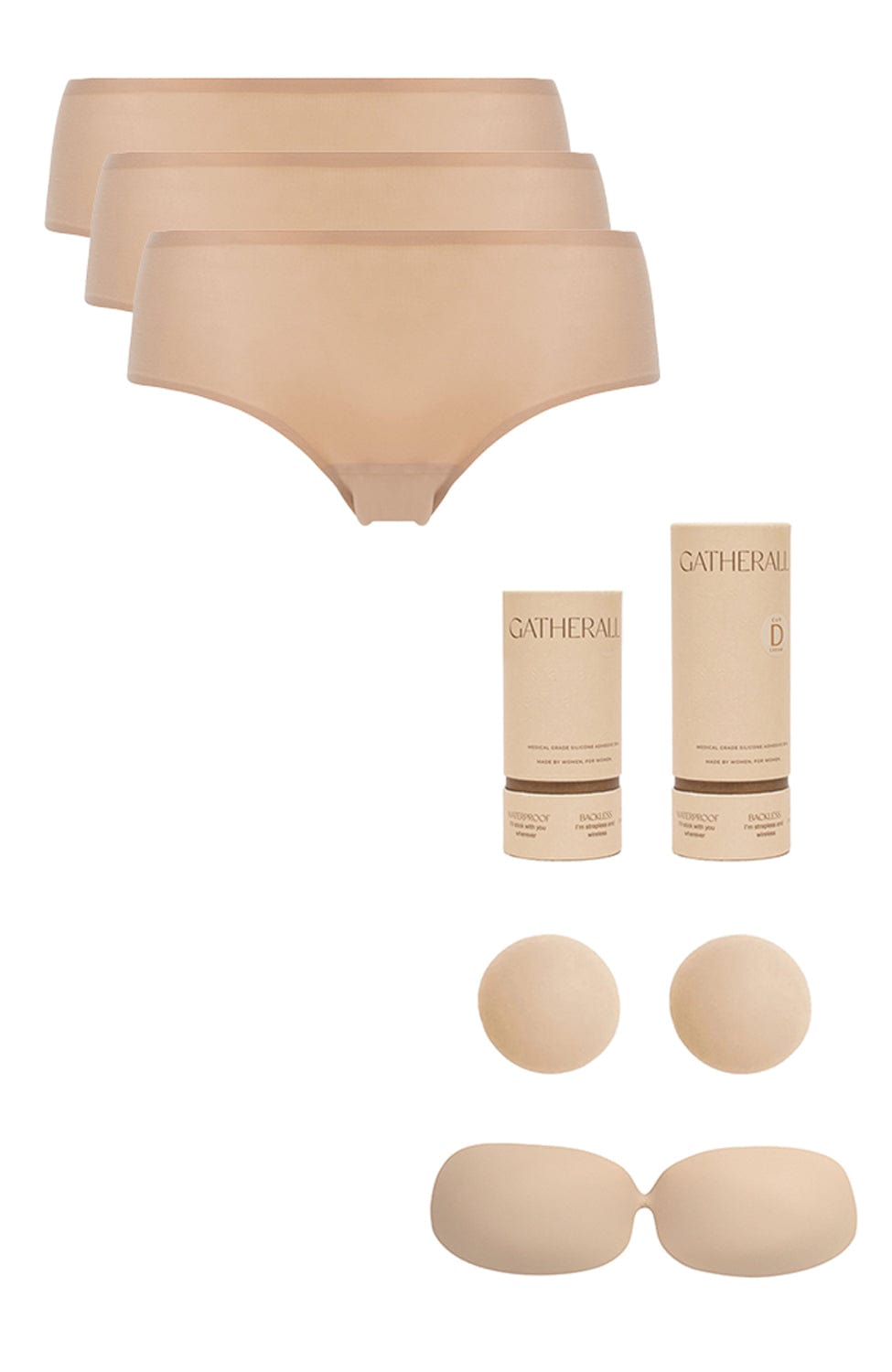 Softstretch Seamless Brief 3 Pack and Gatherall Gift Set