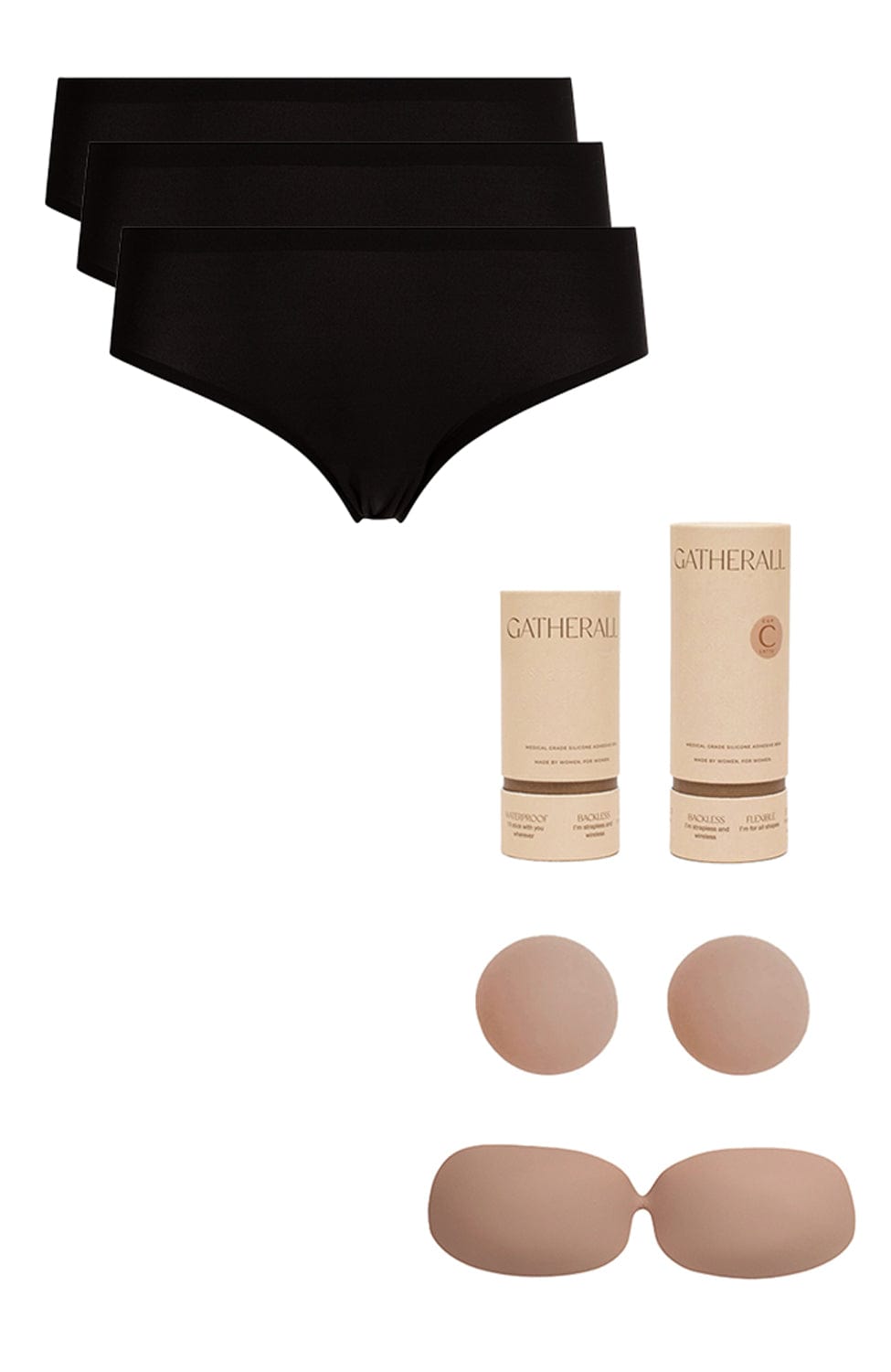Softstretch Seamless Brief 3 Pack and Gatherall Gift Set