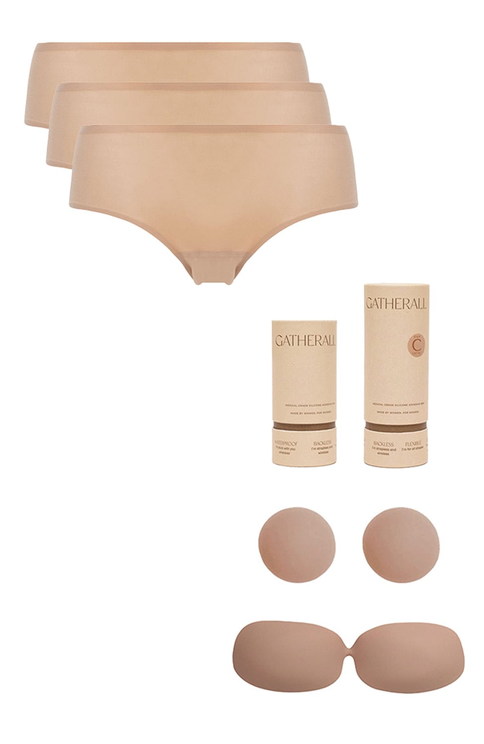 Softstretch Seamless Brief 3 Pack and Gatherall Gift Set