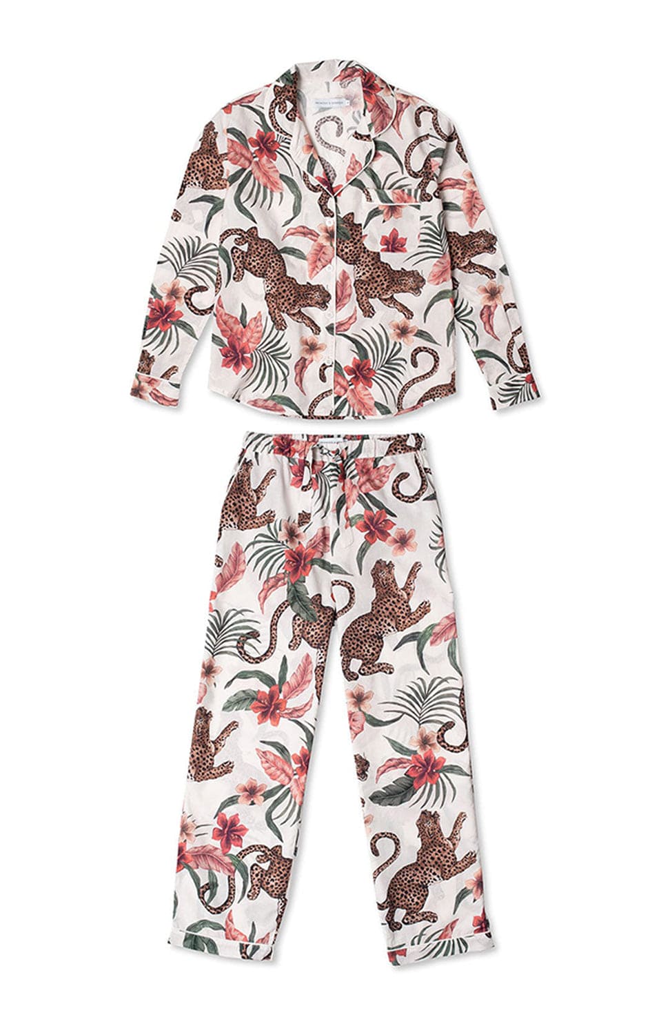 %shop_name_% Desmond & Dempsey_Soleia Organic Cotton Long Pajama Set _ Loungewear_