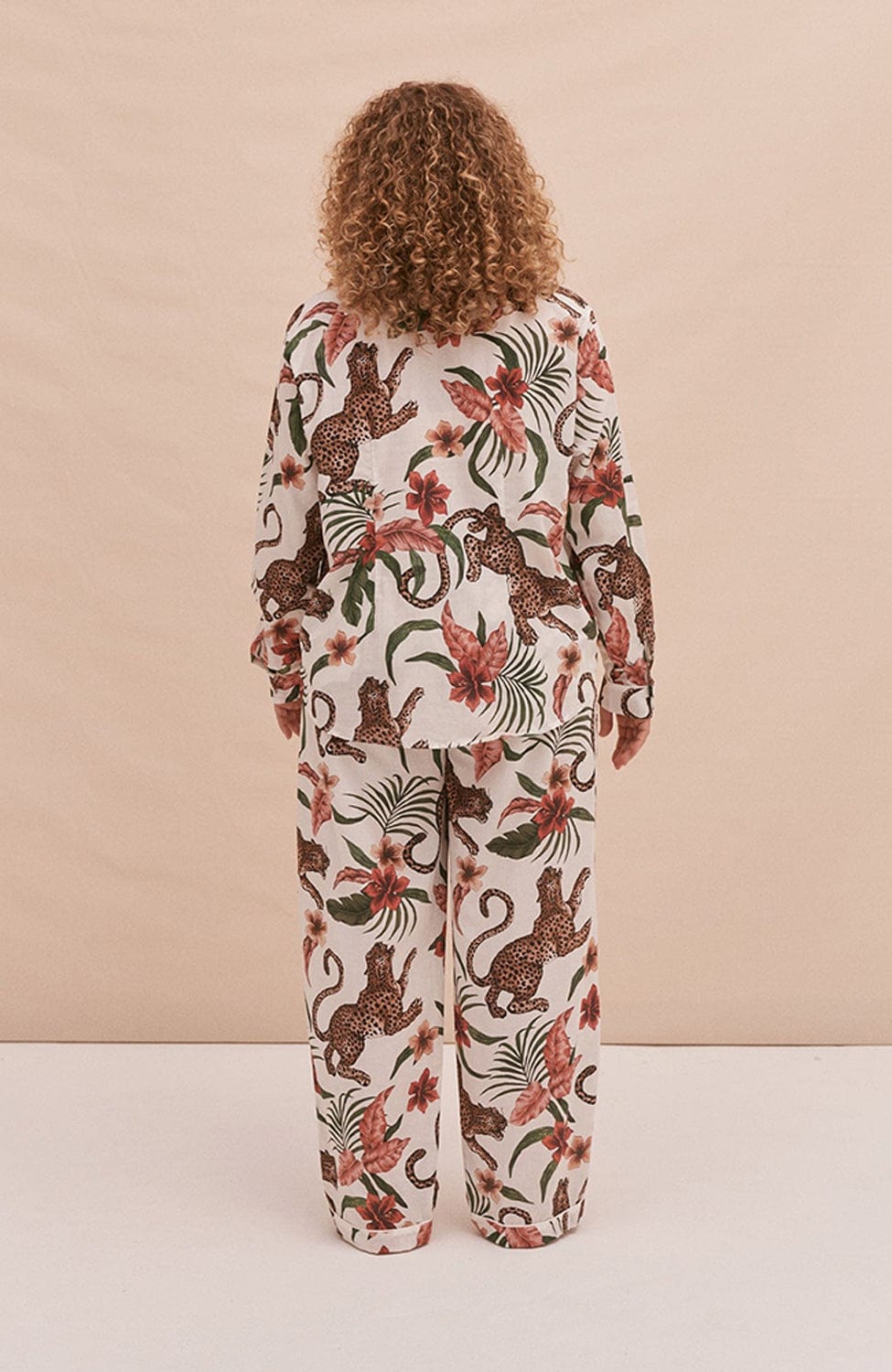 %shop_name_% Desmond & Dempsey_Soleia Organic Cotton Long Pajama Set _ Loungewear_