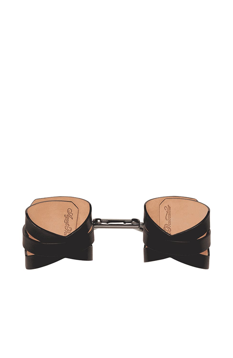 Sheer Lingerie Agent Provocateur Accessories Black / O/S Veronika Leather Double Cuff
