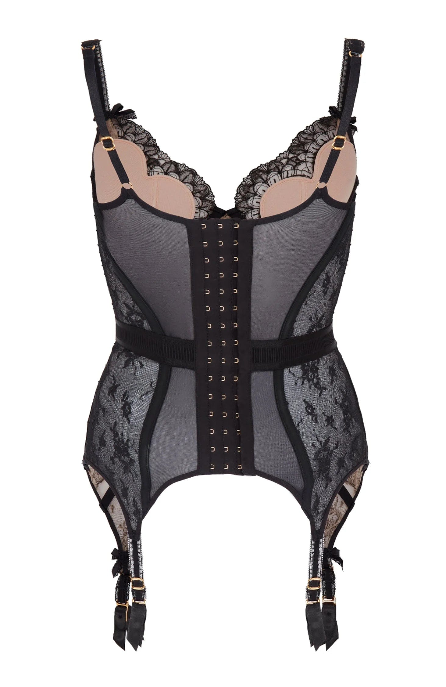 Sheer Lingerie Agent Provocateur Bras Floria Basque Corset