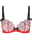 Sheer Lingerie Agent Provocateur Bras Red Black / 32C Maysie Bra