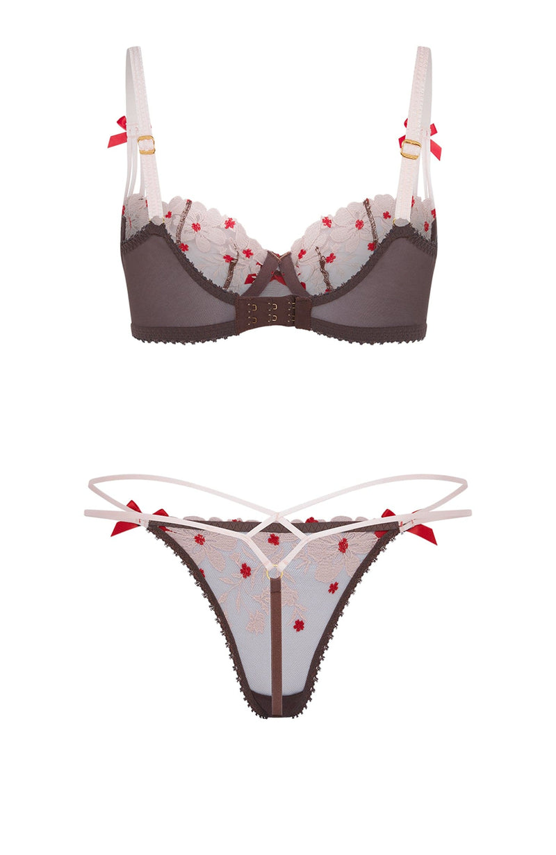 Sheer Lingerie Agent Provocateur Lingerie Sets Dawne Bra and Thong Set