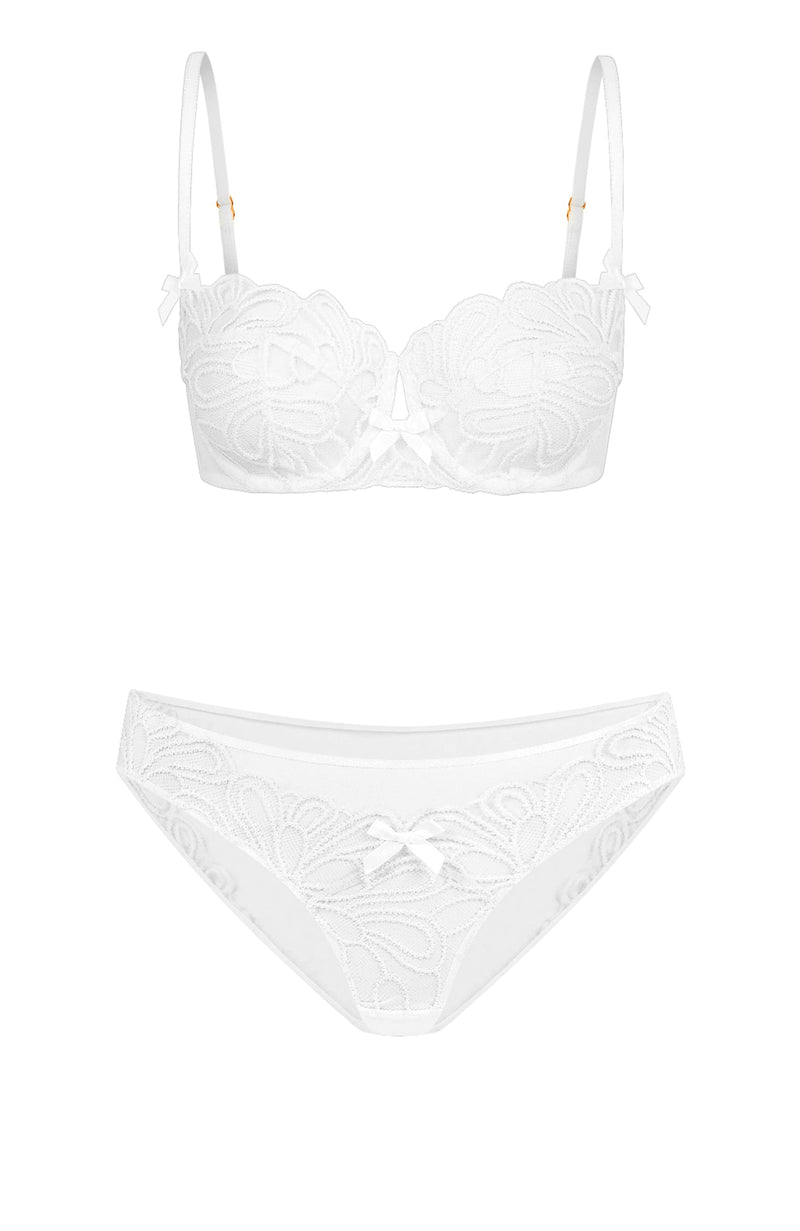 Nelle Bra and Brief Set-Lingerie Sets-Agent Provocateur-SHEER, SHEER, Luxury lingerie brand, Luxury lingerie Hong Kong, Designer lingerie HK, Designer lingerie online, International luxury lingerie, Luxury lingerie gift ideas, buy lingerie online, Designer lingerie global delivery, Luxury lingerie shipping to Australia, Luxury lingerie shipping to Singapore