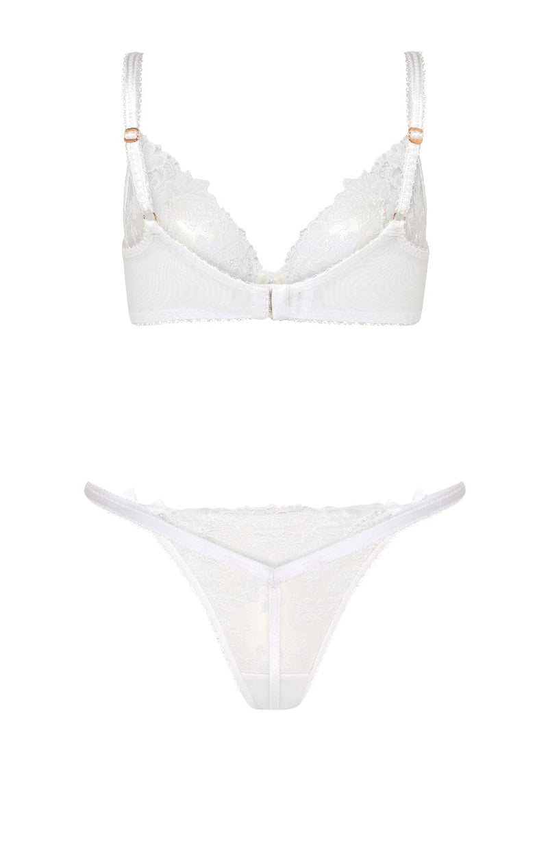 Posy Bra and Thong Set-Lingerie Sets-Agent Provocateur-SHEER, SHEER, Luxury lingerie brand, Luxury lingerie Hong Kong, Designer lingerie HK, Designer lingerie online, International luxury lingerie, Luxury lingerie gift ideas, buy lingerie online, Designer lingerie global delivery, Luxury lingerie shipping to Australia, Luxury lingerie shipping to Singapore
