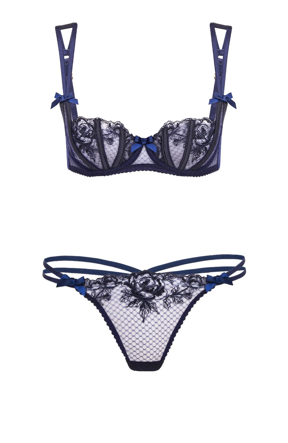 Sheer Lingerie Agent Provocateur Lingerie Sets Rosia Bra and Thong Set