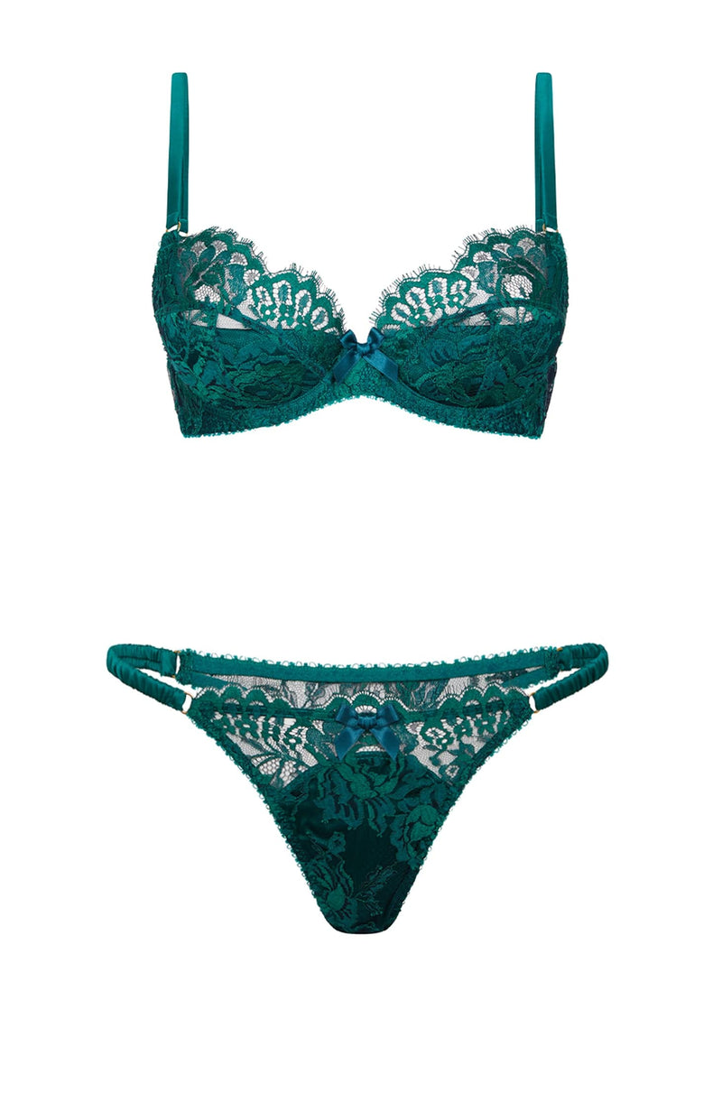 Solanna Bra and Thong Set-Lingerie Sets-Agent Provocateur-SHEER, SHEER, Luxury lingerie brand, Luxury lingerie Hong Kong, Designer lingerie HK, Designer lingerie online, International luxury lingerie, Luxury lingerie gift ideas, buy lingerie online, Designer lingerie global delivery, Luxury lingerie shipping to Australia, Luxury lingerie shipping to Singapore