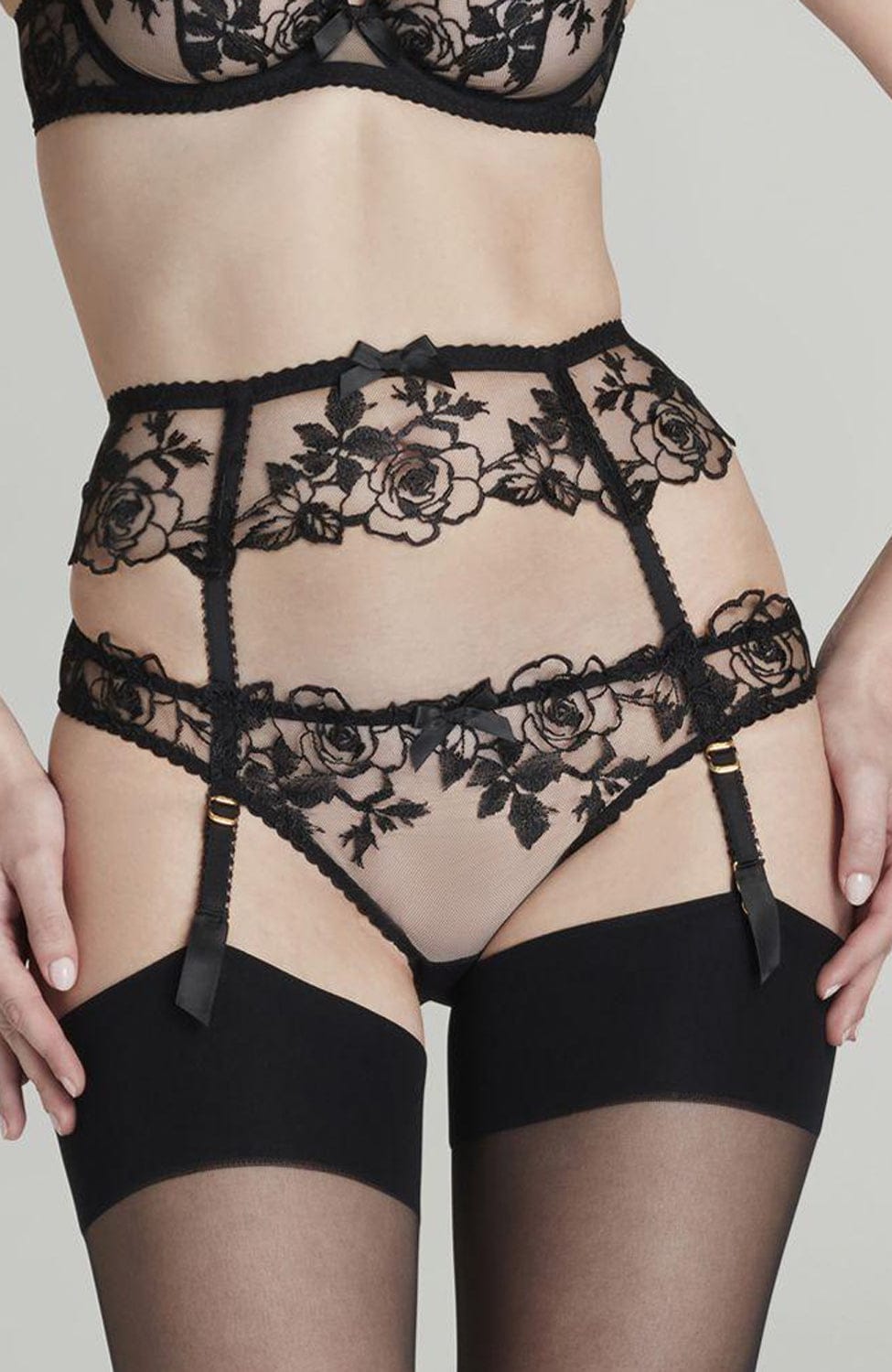 Sheer Lingerie Agent Provocateur Underwear Callypso Suspender