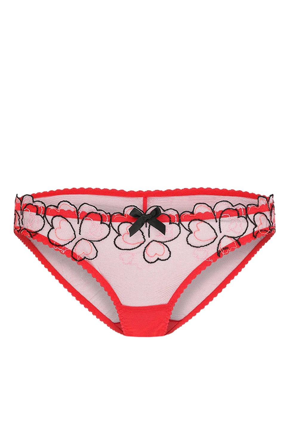 Sheer Lingerie Agent Provocateur Underwear Red Black / 1 Maysie Brief